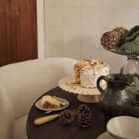 Plat à gâteau Fountain céramique blanc / Ø 31 cm - Ferm Living