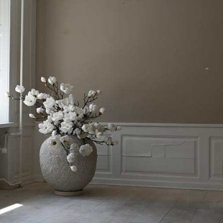Pot de fleurs Sunao Big - Beehive céramique beige / Surface rugueuse - Ø 53 x H 53 cm - 64 Litres - 101 COPENHAGEN