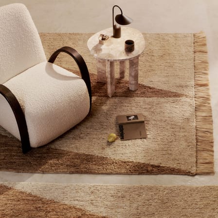 Studie Rug cane & fibres beige / 200 x 300 cm - Hand-woven Hessian - Ferm Living