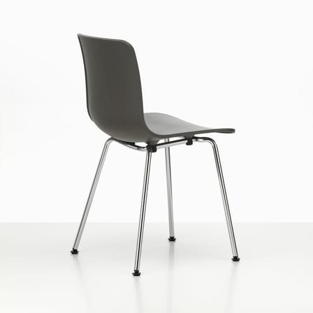 Sedia HAL RE Tube materiale plastico grigio / Plastica riciclata - Vitra