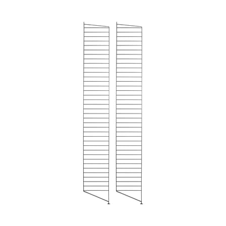Seitenelement  metall schwarz / 2er-Set - H 200 x T 30 cm - String Furniture
