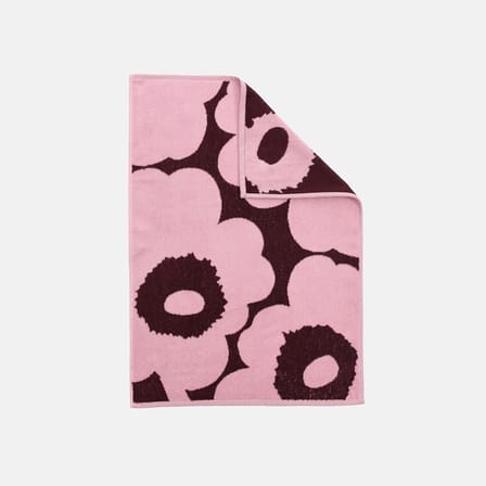 Serviette de toilette Unikko rose / 50 x 70 cm - Marimekko