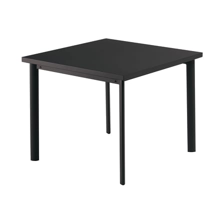 Table carrée Star métal noir / 90 x 90 cm - Emu