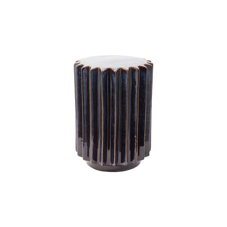 Table d'appoint Okra céramique bleu / Ø 34 x H 46 cm - POLSPOTTEN
