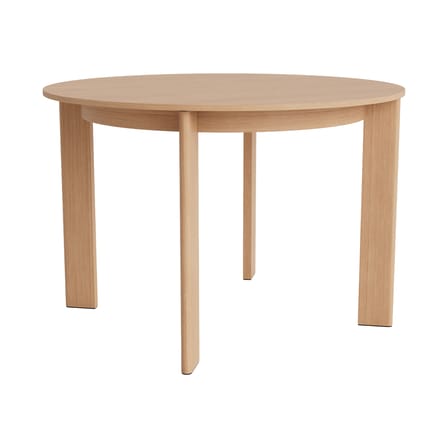 Tavolo rotondo Chisel 25 legno naturale / Ø 110 cm - 4 piedi - Hay