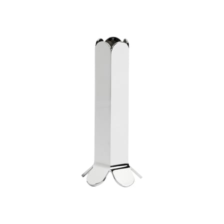 Bougeoir Arcs Large métal argent / H 13 cm - Hay