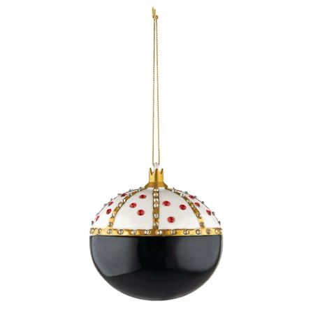 Boule de Noël Fleurs de Jorì céramique rouge / Re Coccinello - peint main / Seconde vie - Alessi