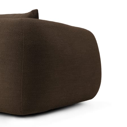 Canapé droit Figur tissu marron / 3 places - L 244 cm - Ethnicraft