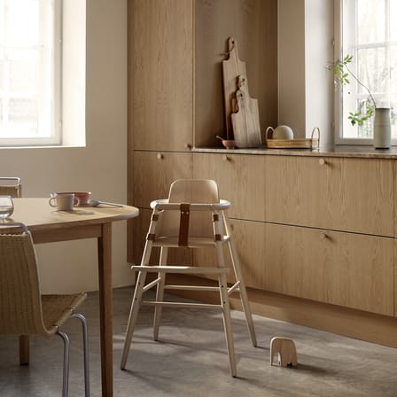 Chaise haute ND54 bois naturel / Réédition 1955 - CARL HANSEN & SON