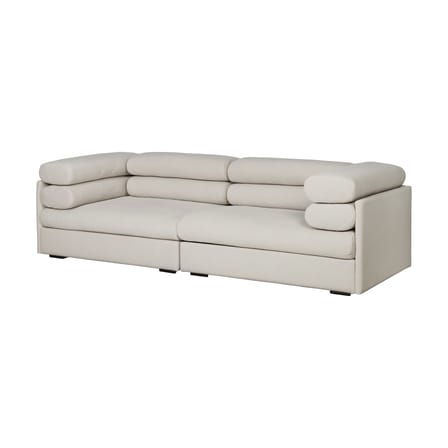 Divano destro Elogio tessuto bianco / 3 posti - L 270 cm / Riedizione del 1974 - Gubi