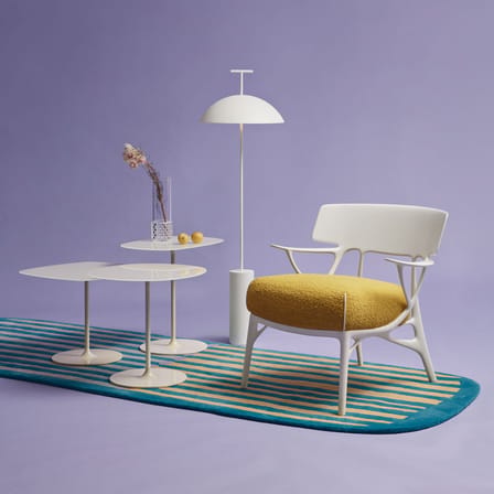 Fauteuil rembourré A.I. Lounge / Conçu par intelligence artificielle - Recyclé - Kartell