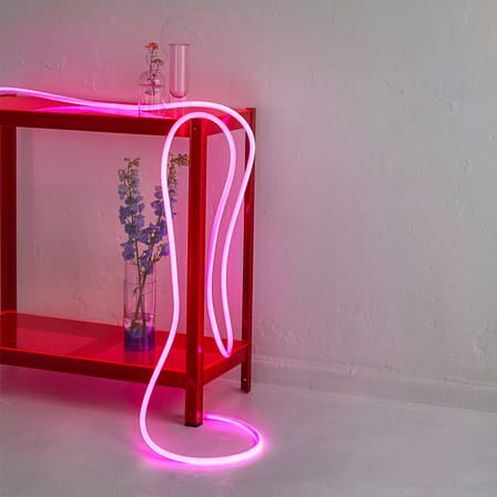 Guirlande lumineuse Flex Tube LED plastique rose / 5 mètres - Néon LED flexible - STUDIO ABOUT