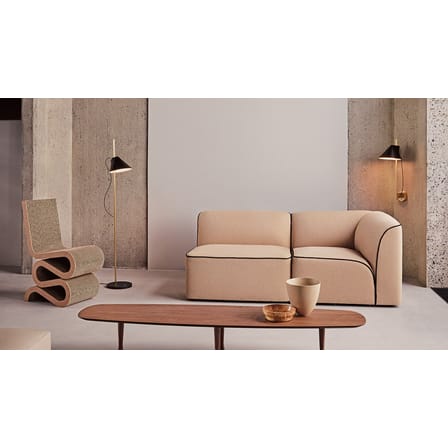 Lampadaire Yuh métal marbre noir LED / Base marbre - Orientable - Louis Poulsen