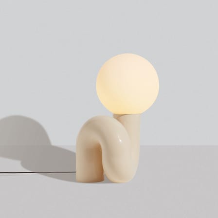 Lampe de table Neotenic Grande céramique beige / L 34 x H 51 cm - Petite Friture