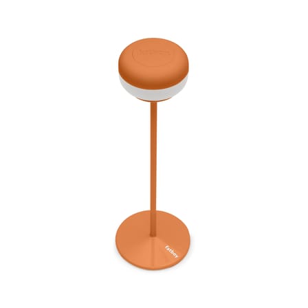 Lampe extérieur sans fil rechargeable Cheerio LED orange / Ø 8 x H 26 cm - Fatboy