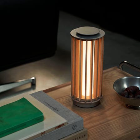 Lampe sans fil rechargeable Numbra TY3 LED bois - &tradition