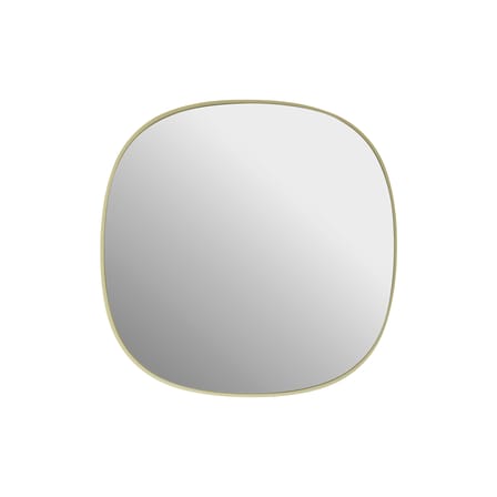 Miroir mural Framed XS métal jaune / 40 x 40 cm - Muuto