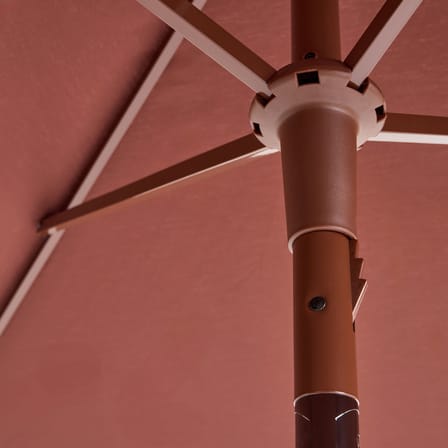 Terrazza - Square Parasol textile red / 240 x 240 cm - Hay