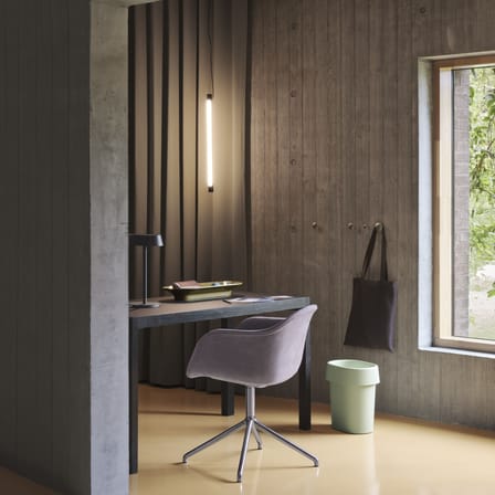 Pendelleuchte Fine LED metall schwarz / B 60 cm - Horizontale oder vertikale Position - Muuto