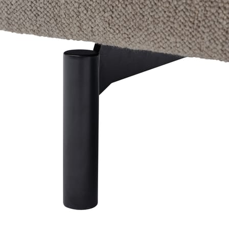 Canapé droit Rest tissu beige / 3,5 places - L 260 cm - Muuto