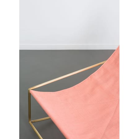 Rocking chair  tissu rose / Lin - valerie objects