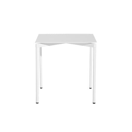 Fromme Square table metal white / Aluminium - 70 x 70 cm - Petite Friture