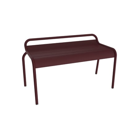 Stapelbare Bank Luxembourg metall violett / Compact - 2-Sitzer / B 90 cm - Fermob