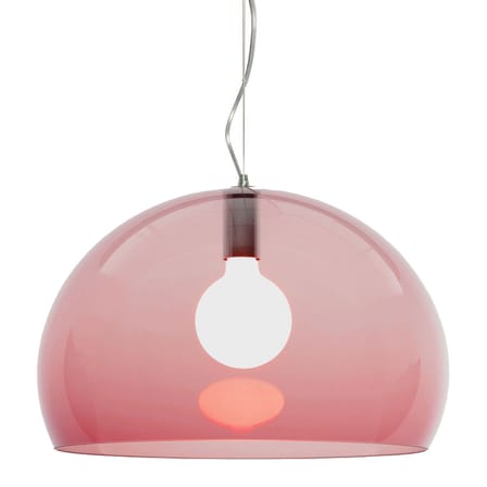 Suspension FL/Y plastique violet / Ø 52 cm - PMMA recyclé - Kartell