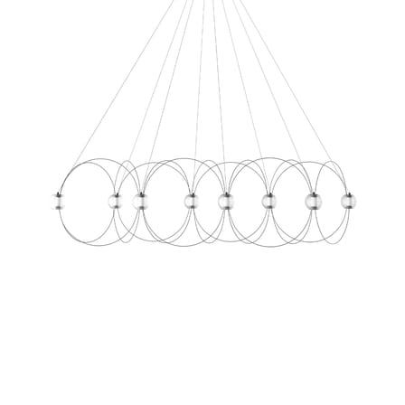 Suspension Munari 8 / LED - 156 x 45 x H 42 cm / Version pré-assemblée - DCW éditions