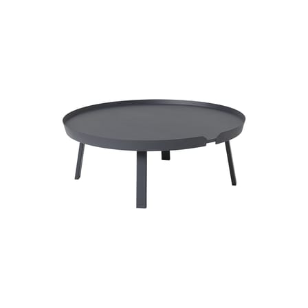 Table basse Around XL bois gris / Ø 95 x H 36 cm - Muuto