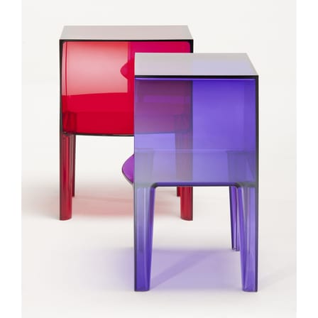 Table de chevet Small Ghost Buster plastique blanc / L 40 x H 57 cm - Philippe Starck 2010 - Kartell