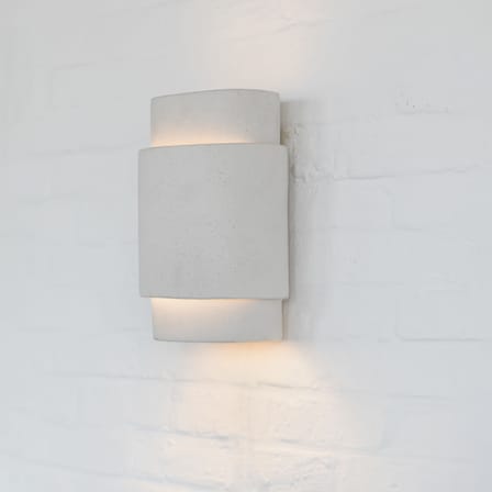 Applique Terres de rêves - Pierre céramique blanc / L 18,5 x H 28 cm - Serax