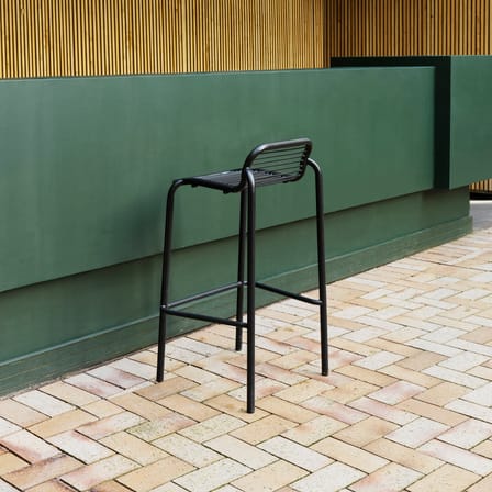 Vig Bar stool metal black / H 75 cm - Normann Copenhagen