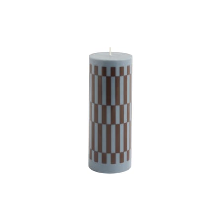 Bougie bloc Column cire multicolore / Ø 7 x H 20 cm - Hay