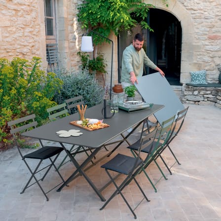 Chaise pliante Bistro métal beige - Fermob