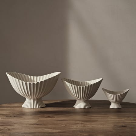 Coupe Fountain Small céramique blanc / 19 x 15 x H 13 cm - Ferm Living