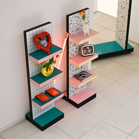 Étagère Super Shelf bois multicolore / L 48,3 x P 44 x H 173,2 cm - Seletti