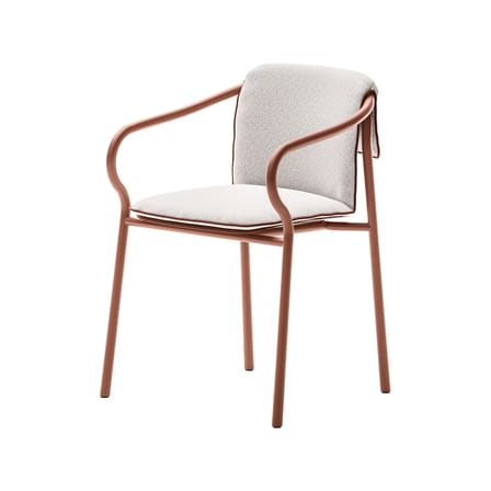 Fauteuil de repas empilable Salo tissu / Rembourrage intégral - Unopiu