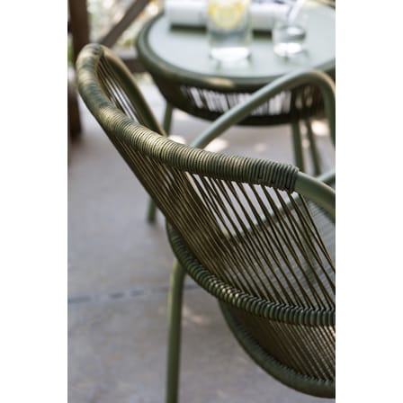 Fauteuil lounge empilable Loop Lounge / Corde polypropylène tissée main - Vincent Sheppard