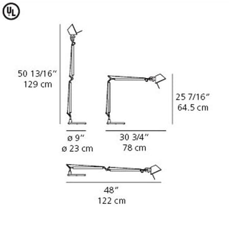 Lampe de table Tolomeo LED métal - Artemide