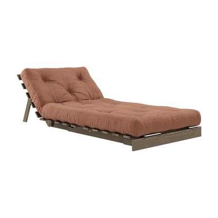 Fauteuil convertible Roots / Dormeuse & lit d'appoint - 3 positions / Structure marron - KARUP DESIGN