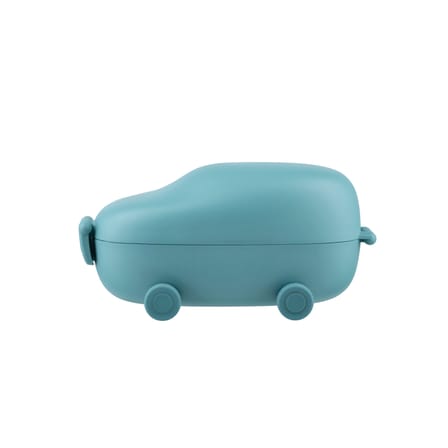 Lunch box Food à porter plastique bleu / Boîte à goûter - 2 compartiments - Alessi