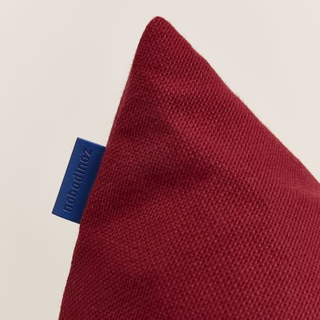 Pouf enfant Oasis tissu rouge - NOBODINOZ
