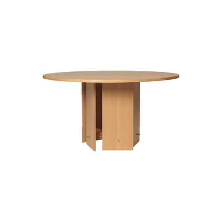Aukko Round table natural wood / Ø 140 cm - Ferm Living