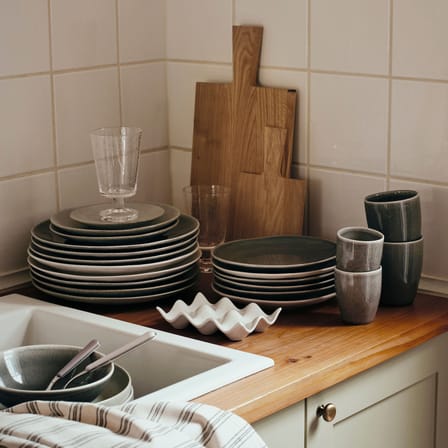 Set vaisselle Nordic Rain / Service petit-déjeuner pour 2 personnes - 6 pièces - BROSTE COPENHAGEN