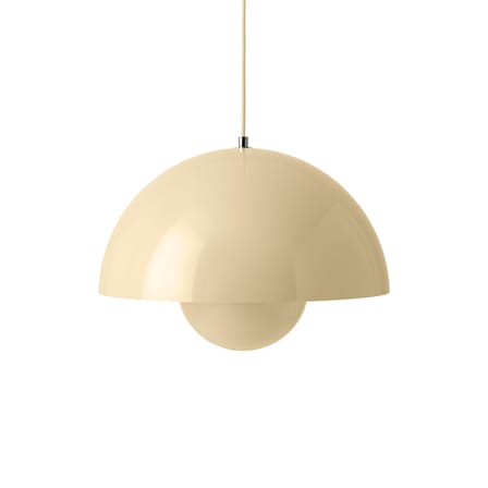 Suspension Flowerpot VP7 métal beige / Ø 37 cm - By Verner Panton, 1968 - &tradition