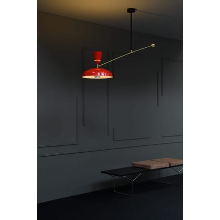 Suspension G1 métal beige / Réédition 1951, Pierre Guariche - L 115 cm - SAMMODE STUDIO