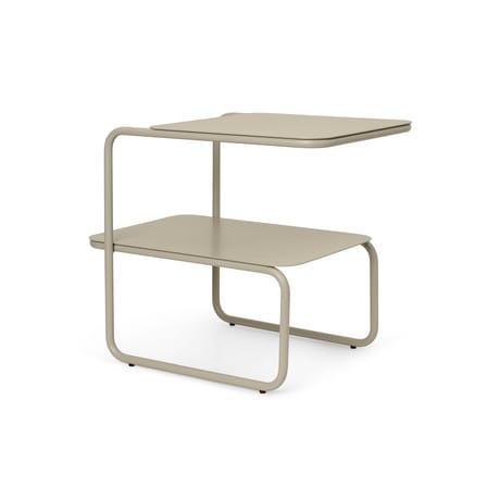 Table d'appoint Level métal beige / 55 x 35 x H 45 cm - Ferm Living