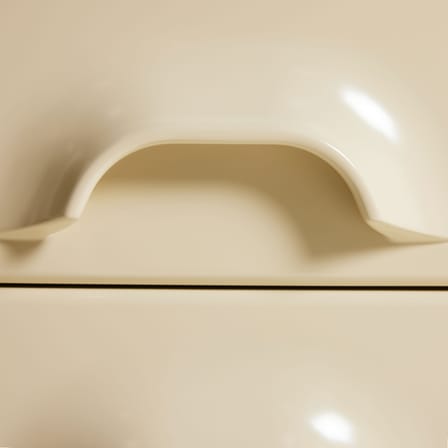 Table de chevet Chest of drawers bois beige / Rangement 2 tiroirs - L 60 x P 35 x H 35,2 cm - HK LIVING