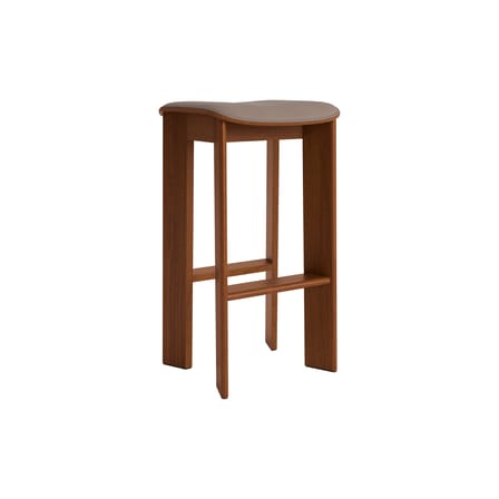 Tabouret haut Chisel 30 High / H 75 cm - Rembourrage cuir - Hay